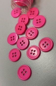 01-010 Pink műanyag gomb