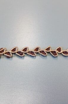 31-080-26 Barna díszítő szalag 1,5cm széles