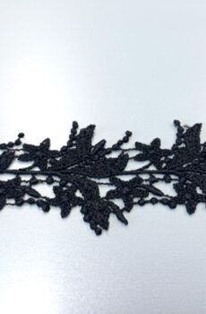 06-325 Fekete légcsipke szegő 5,5 cm