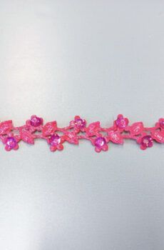 31-080-58 Pink színű díszítő szalag 2cm széles