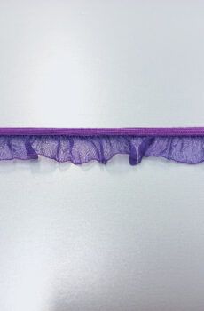 31-080-67 Lila színű fodros gumiszalag 2cm széles