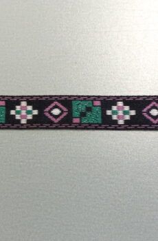 31-080-15 Fekete mintás szalag 1,2 cm széles