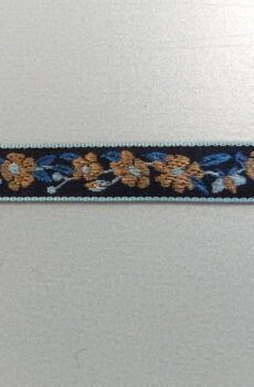 31-080-17 Fekete mintás szalag 1,2 cm széles