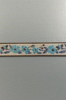 31-080-18 Bézs mintás szalag 1,2 cm széles