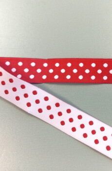 31-080-1 Piros pöttyös szalag 2 cm széles