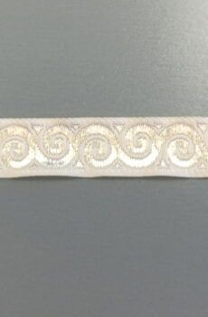 31-080-8 Törtfehér szalag 1,6 cm széles