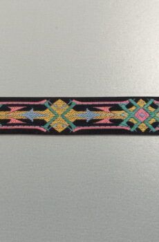 31-080-14 Fekete mintás szalag 2 cm széles