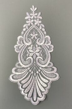 06-349 Organza alapú fehér csipke