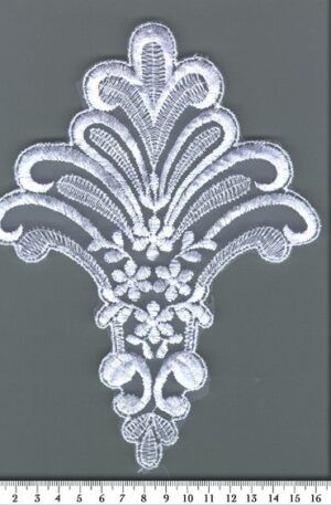 06-2030 Organza alapú fehér csipke