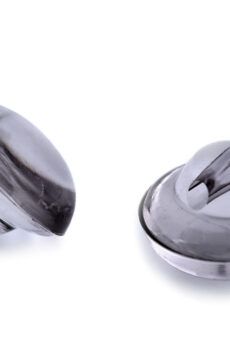 01-330 Átlátszó füles pityke gomb Ø10mm