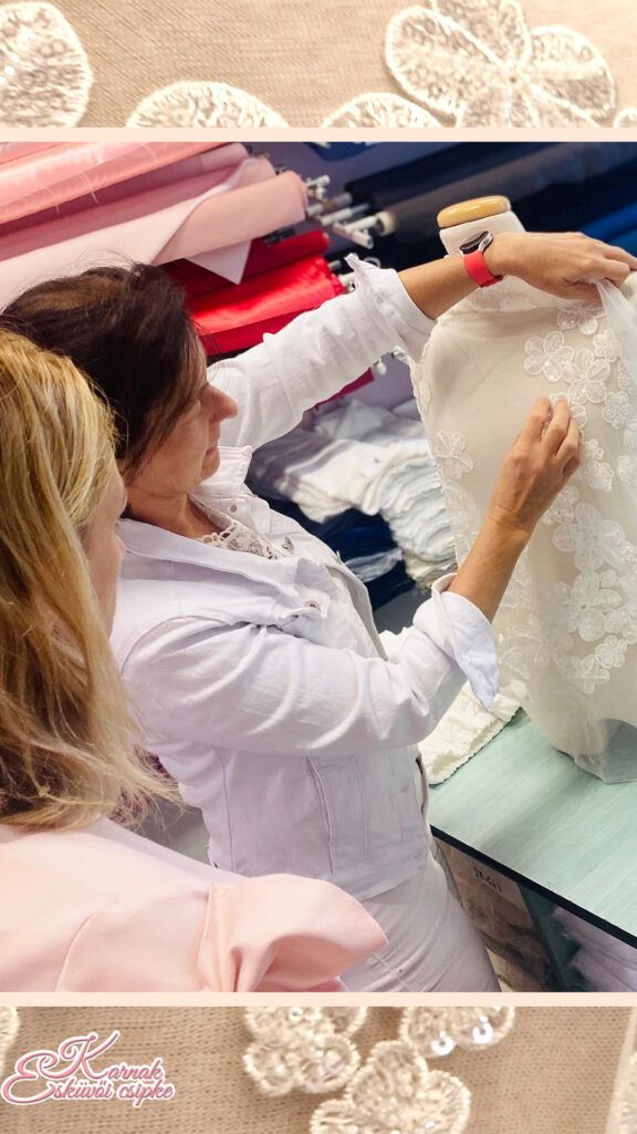 Esküvői ruha anyagválasztás képek alapján